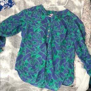 Lilly silk top “Elsa”